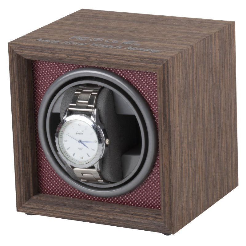 Wooden Vertical Automatic Mechanical Watch Shaker Electric Watch Box 3 Gears Adjustable