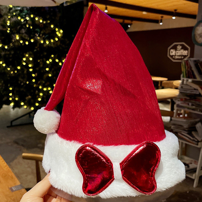 Chapeau de décoration de Noël en peluche créatif