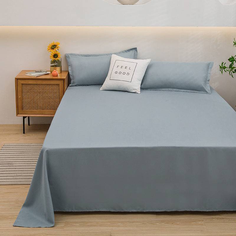 Pure Color Comfort Skin-friendly Cotton FabricAbsorption Breathable Sheets