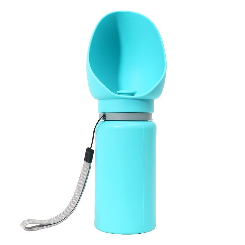 Taza plegable para caminar al aire libre para mascotas, botella de agua portátil de viaje para cachorros, gatos, perros, dispensador de agua potable, suministros de taza