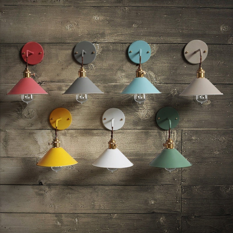 Creative Modern Bedside Color Wall Lamp