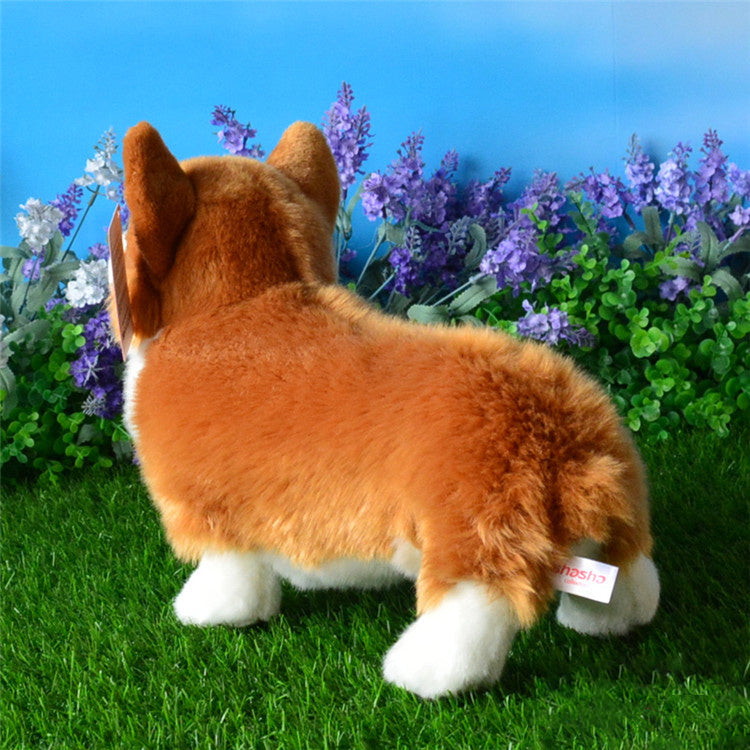 Corgi Acción Perro Peluche Juguete Lindo Corgi Simulación Animal