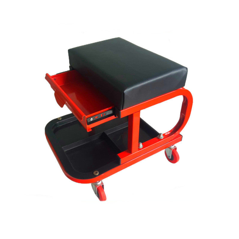 Tabouret de réparation mobile pour réparation automobile avec boîte à outils