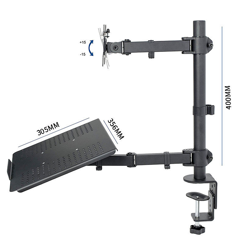 Support pour ordinateur portable support de moniteur double écran multifonction support de clavier d'ordinateur