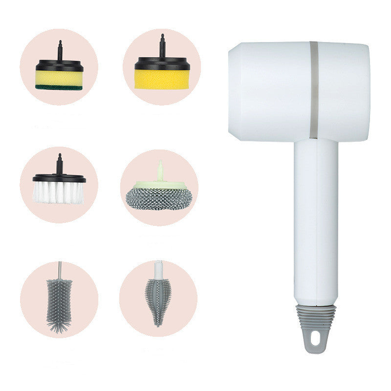 Brosse de nettoyage électrique Brosse à vaisselle Automatique Sans fil Rechargeable USB Brosses de nettoyage professionnelles pour carrelage de cuisine et baignoire