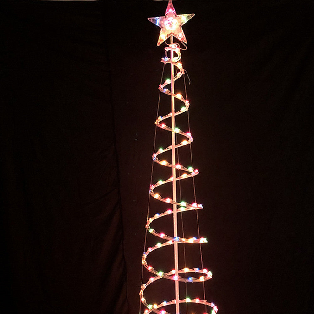 Lumière LED pour arbre de noël en spirale, nouveau Style, lumières de décoration intérieure et extérieure pour arbre en spirale de noël 