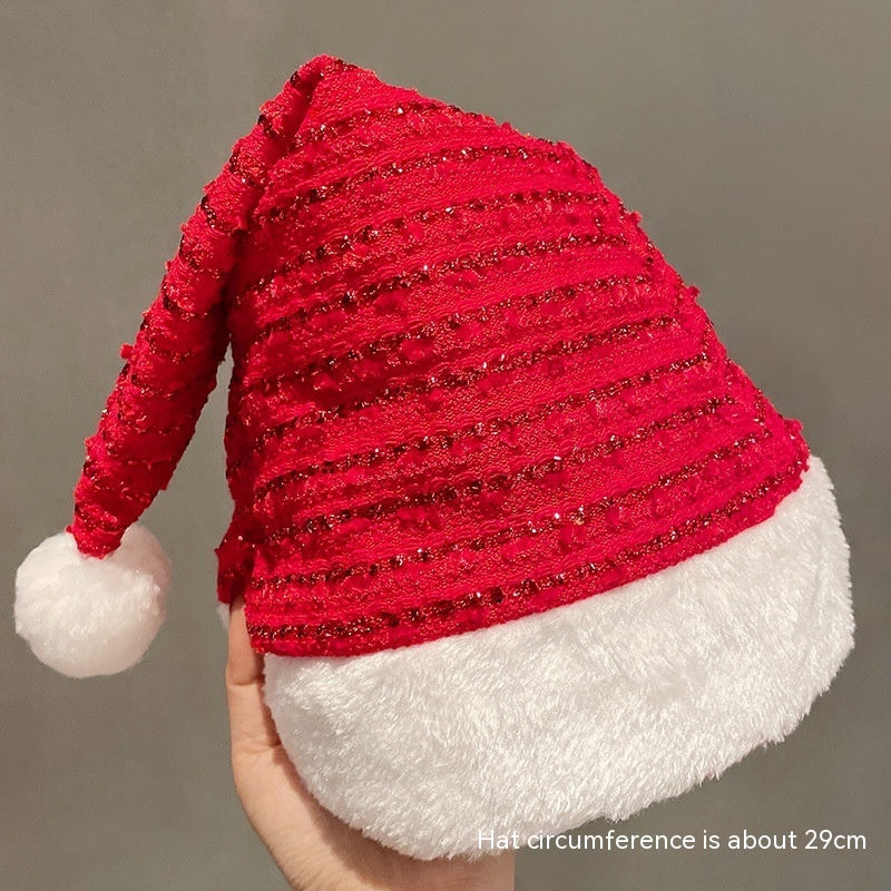 Chapeau de décoration de Noël en peluche créatif