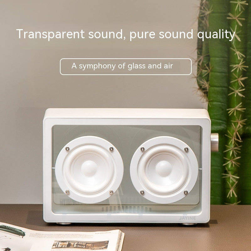 Nouveau Haut-parleur Bluetooth haute fidélité Audio Transparent rétro