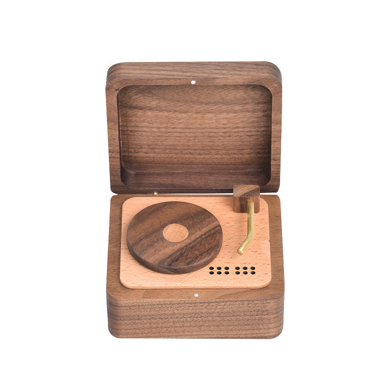 Solid Wood Retro Music Box Gift