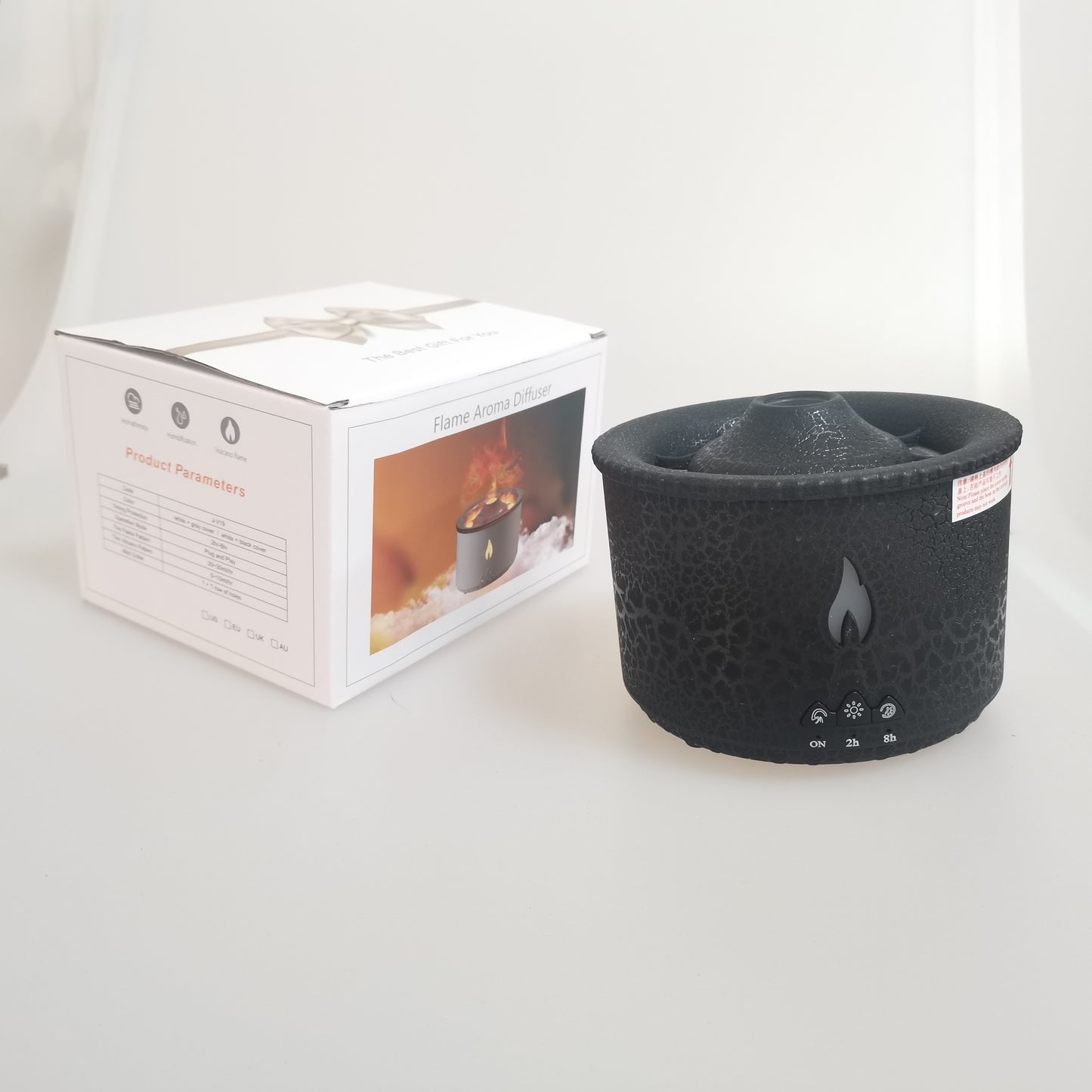 Gros méduse feu volcan humidificateur diffuseur d'air en gros Portable flamme huile essentielle arôme Mini diffuseur volcanique