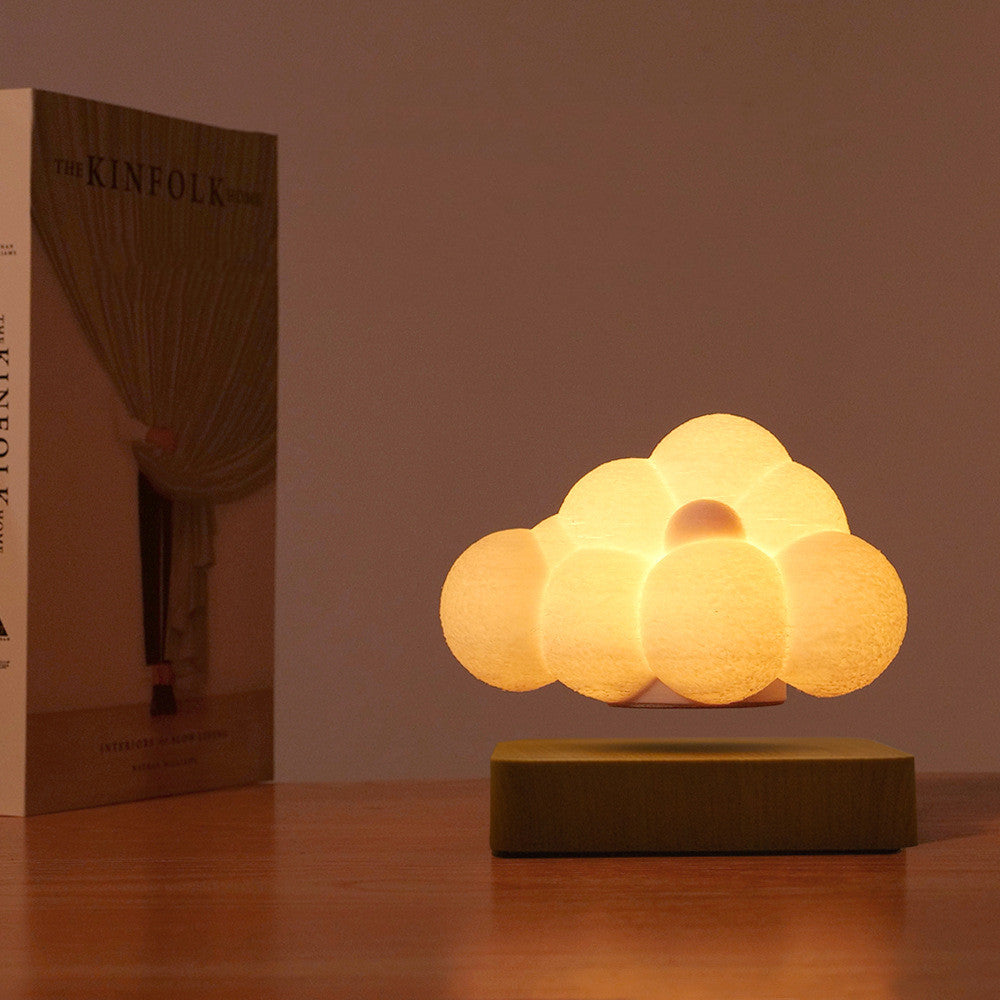 Nouveauté veilleuse lévitation magnétique nuage lampe créativité flottant 3D impression ampoule bureau décoration cadeau d'anniversaire