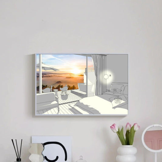 Art Sunshine Light Painting Living Room Decoration