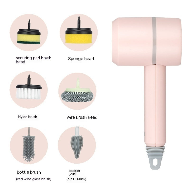 Brosse de nettoyage électrique Brosse à vaisselle Automatique Sans fil Rechargeable USB Brosses de nettoyage professionnelles pour carrelage de cuisine et baignoire