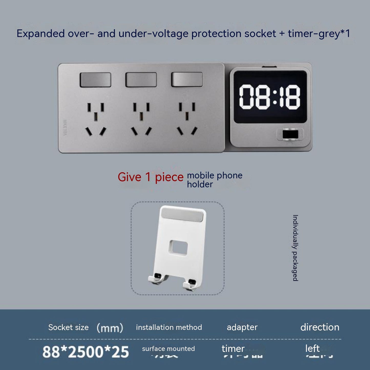 Multi Functional Extension Wiring Free Safety Socket