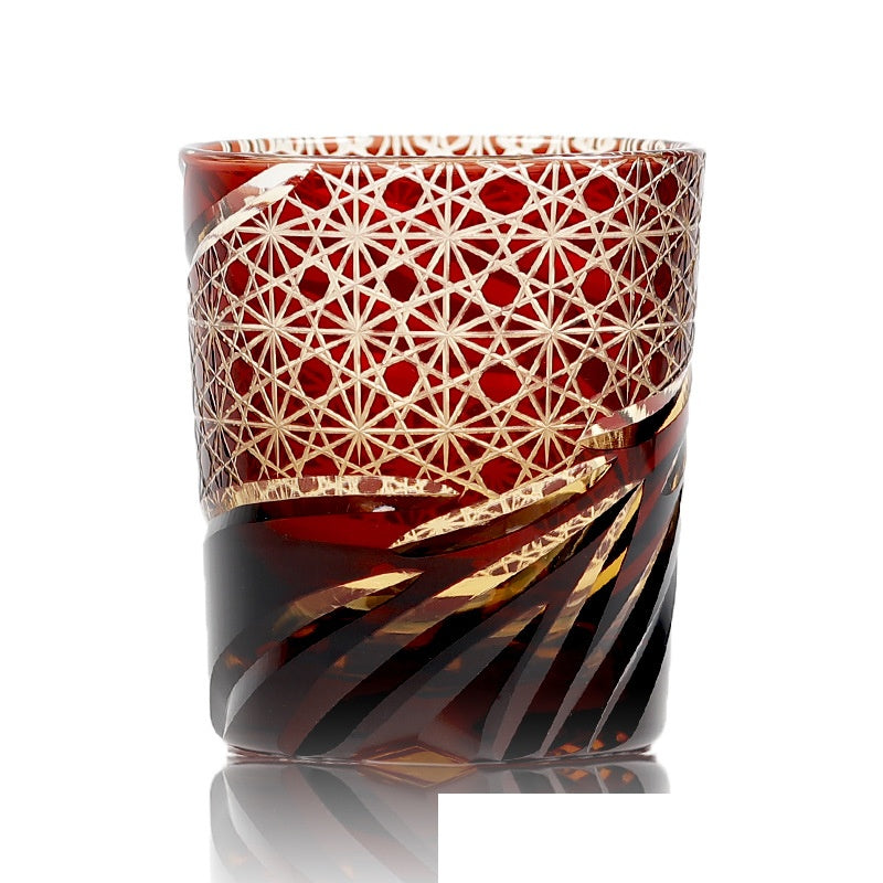 Asterism Crystal Glass Hand Carved Water Cup