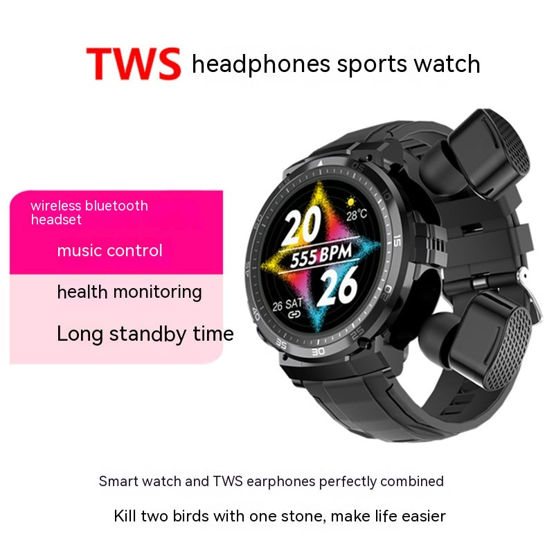 M68puls Smart Watch TWS Bluetooth Headset 2-in-1