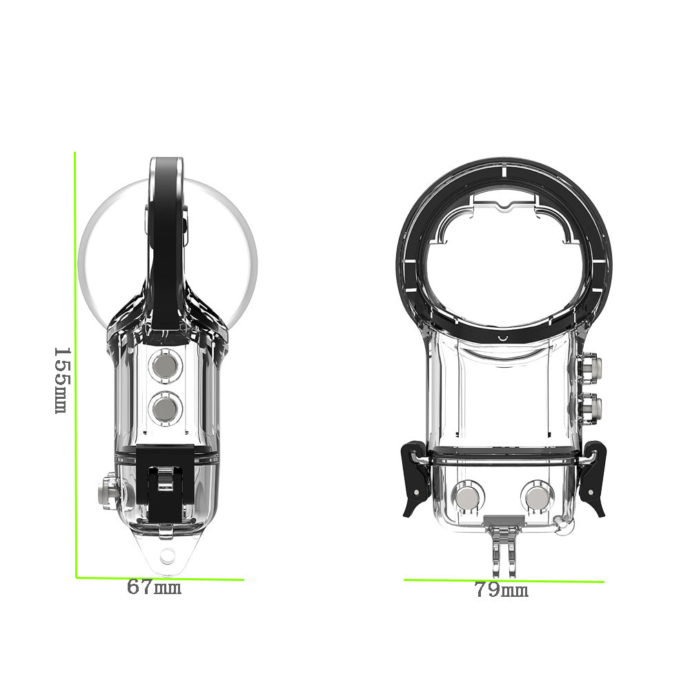 Aplicable a las carcasas submarinas selladas con funda impermeable para cámara panorámica Insta360 X3