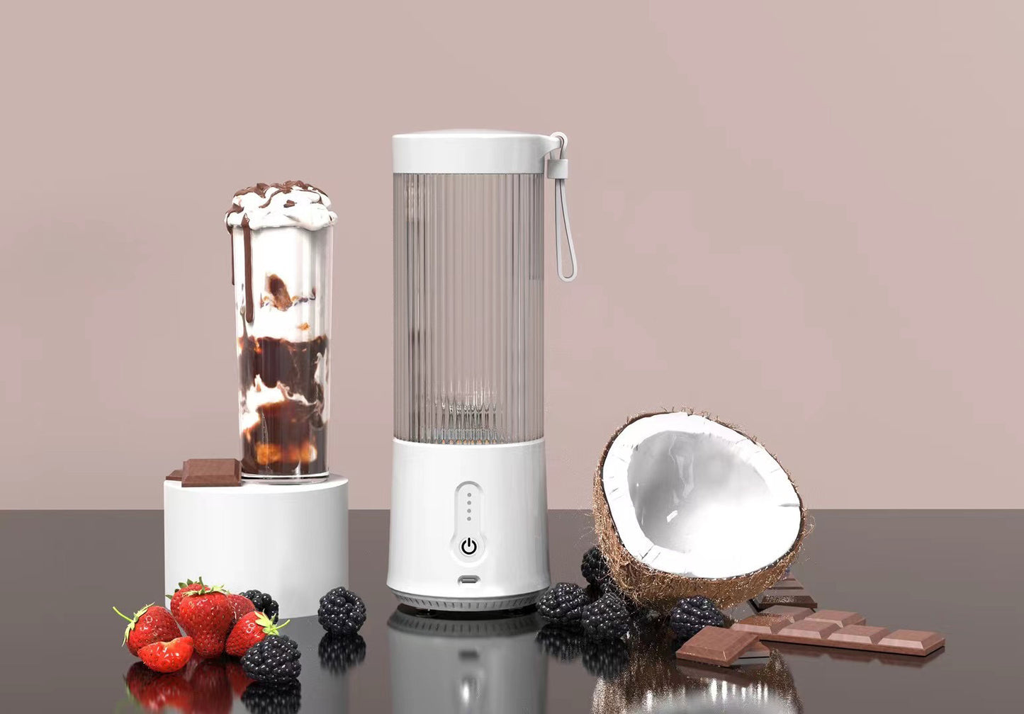 Pequeña taza de jugo Mini exprimidor de frutas licuadora eléctrica