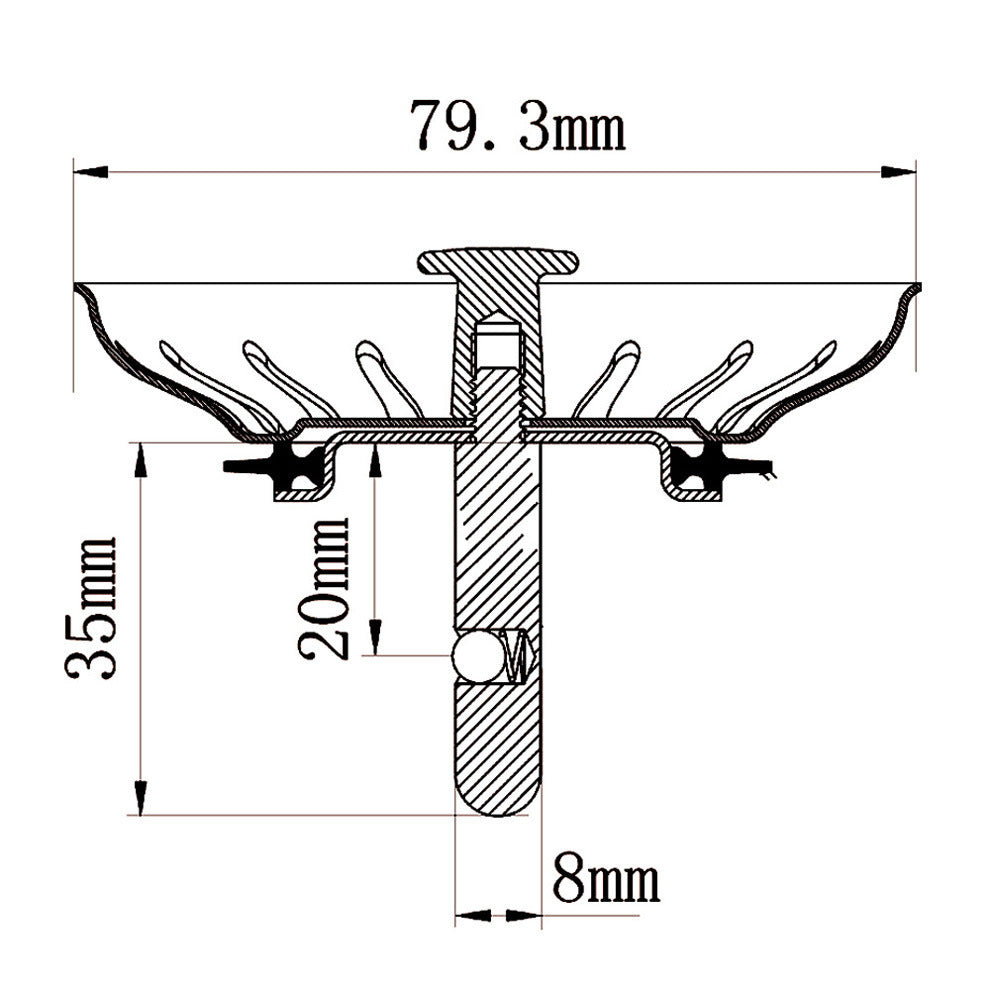 Drainer Accessories Stainless Steel Drain Head