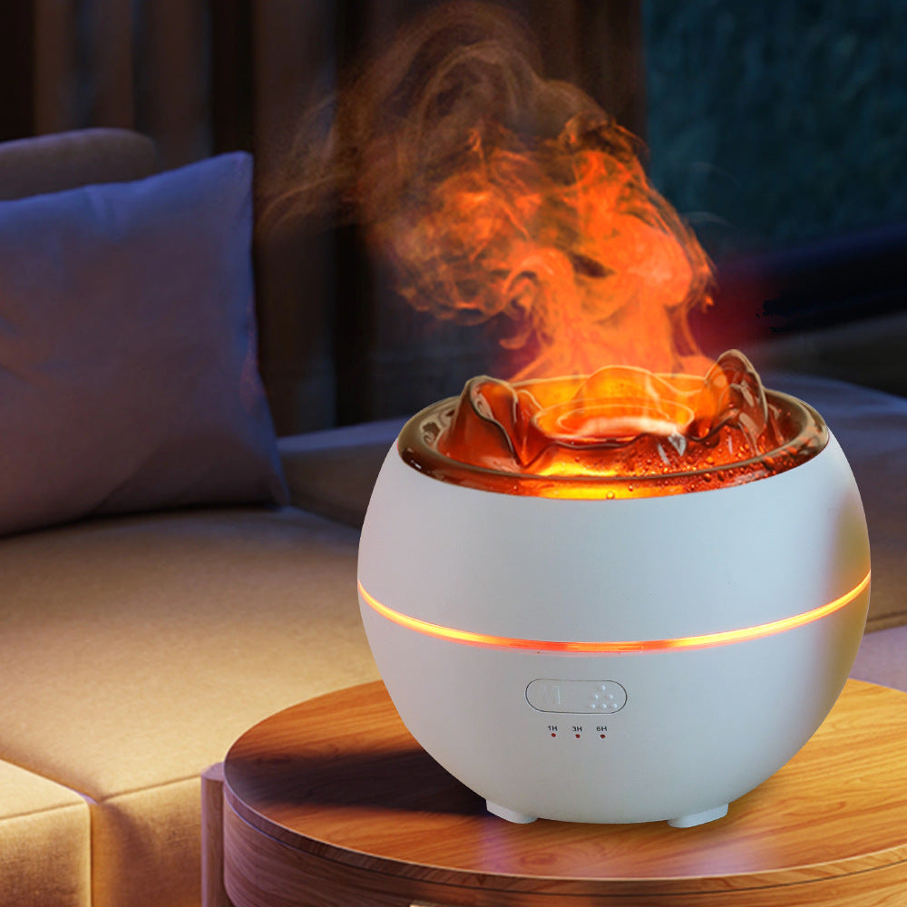 Humidificateur d'aromathérapie de bureau de ménage de diffuseur d'arome de flamme