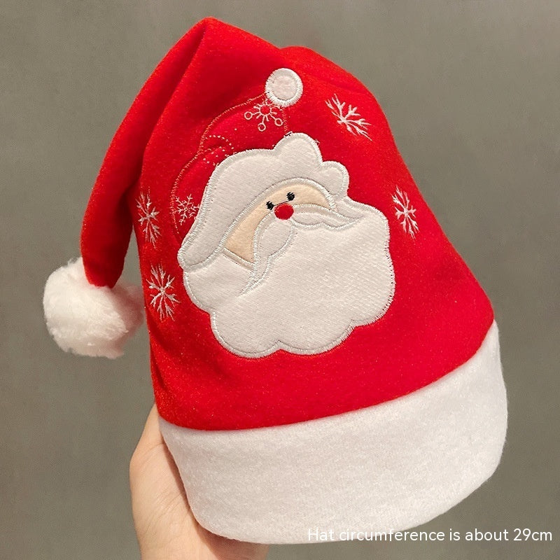 Chapeau de décoration de Noël en peluche créatif