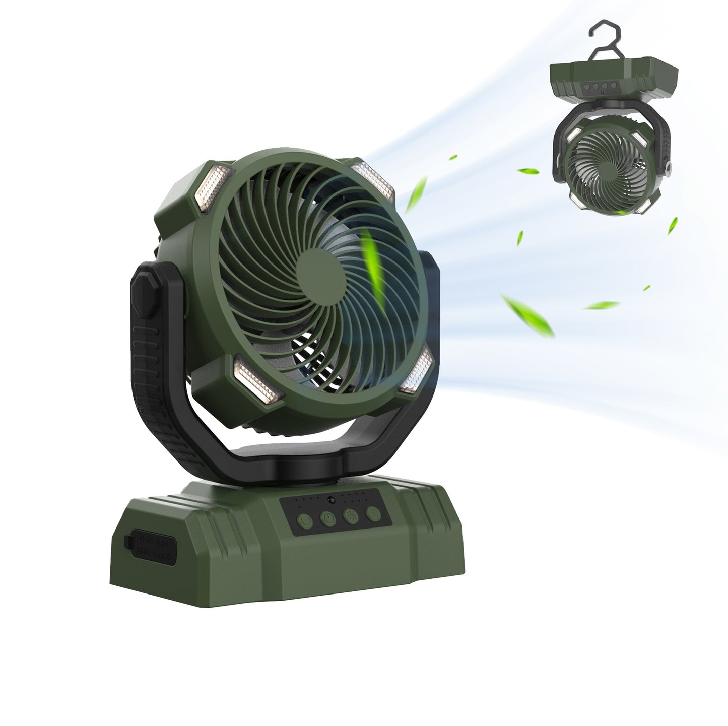 Ventilador que acampa de la luz LED del banco del poder del hogar al aire libre