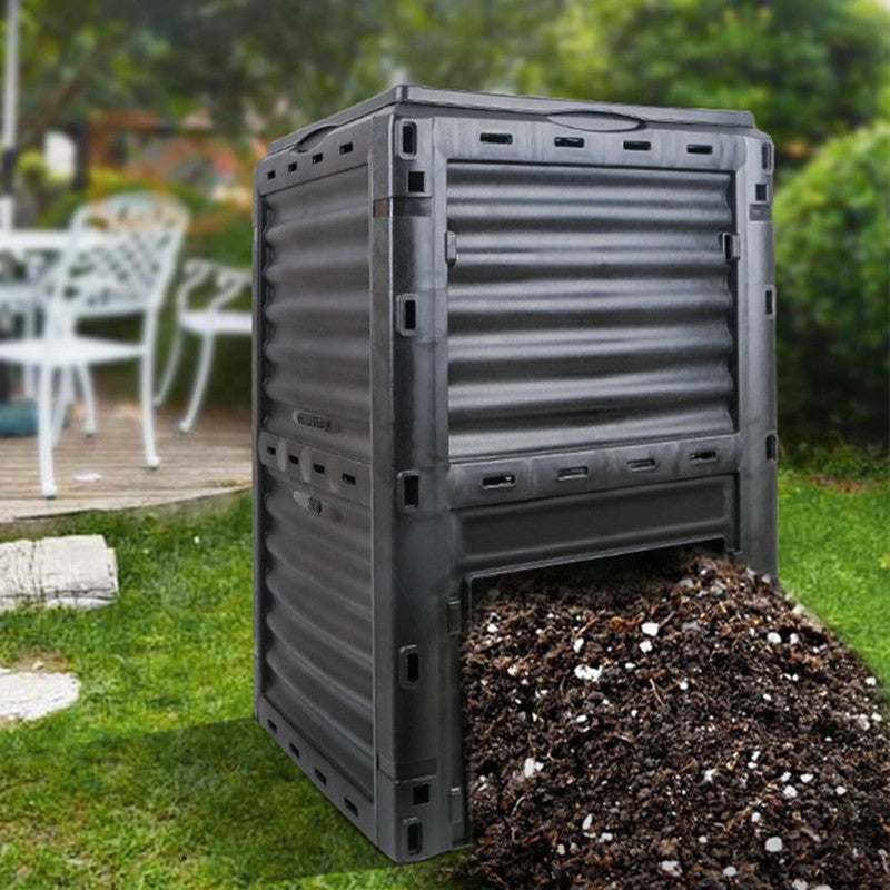 Cubo de abono para vivero de jardín 300L Hojas caídas de jardín