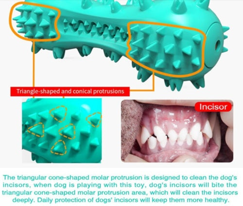 Juguetes para masticar de limpieza para perros agresivos, palo Molar de goma, dientes orales para perros