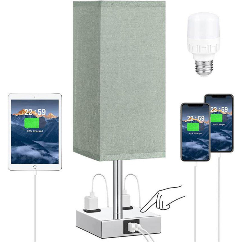 Fabric Table Lamp Touch Dimming