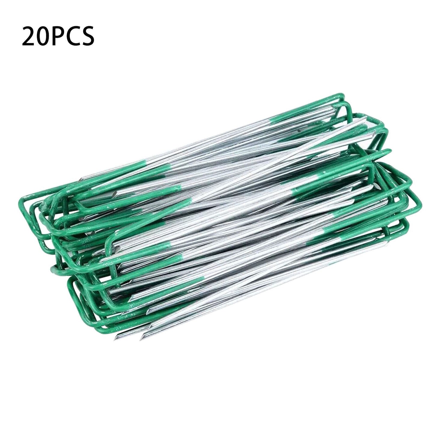 Weed Fabric Galvanised Staples Garden Turf Pins Securing Pegs U Artificial Grass