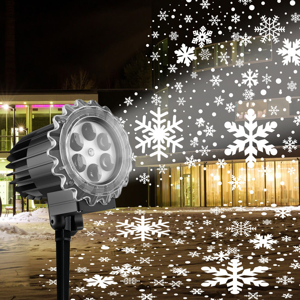 Outdoor Waterproof Snowflake Projection Lamp