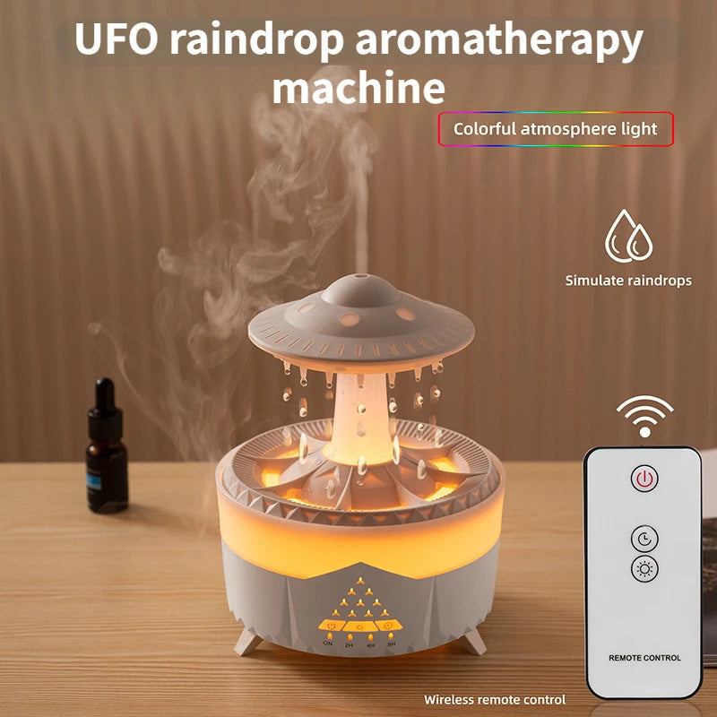 Nouveau humidificateur goutte de pluie ovni humidificateur d'air goutte d'eau USB aromathérapie huiles essentielles diffuseur d'air aromatique fabricant de brume domestique décor à la maison