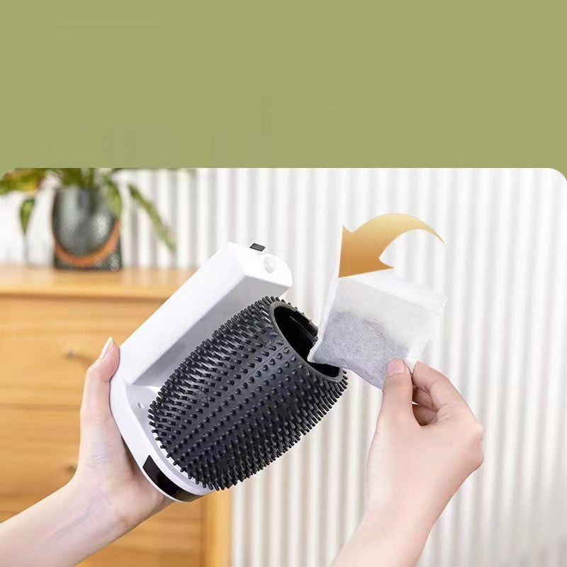 Automático Auto Groomer para gatos, cepillos para esquinas de pared, rascador de esquinas suave para gatos, autoacicalamiento