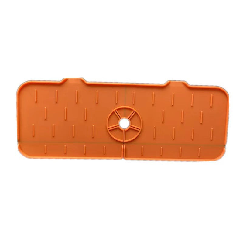 Alfombrilla absorbente para grifo de silicona para cocina, protector contra salpicaduras para fregadero, protector de encimera para baño y cocina