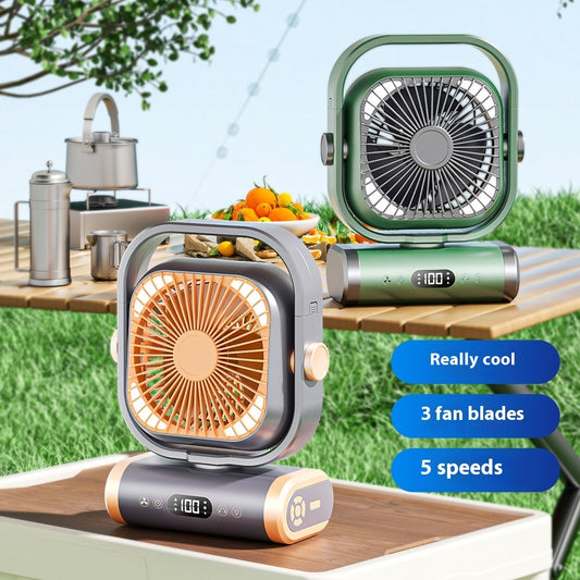 Ventilateur de Camping, circulateur d'air Rechargeable d'extérieur, Portable et polyvalent