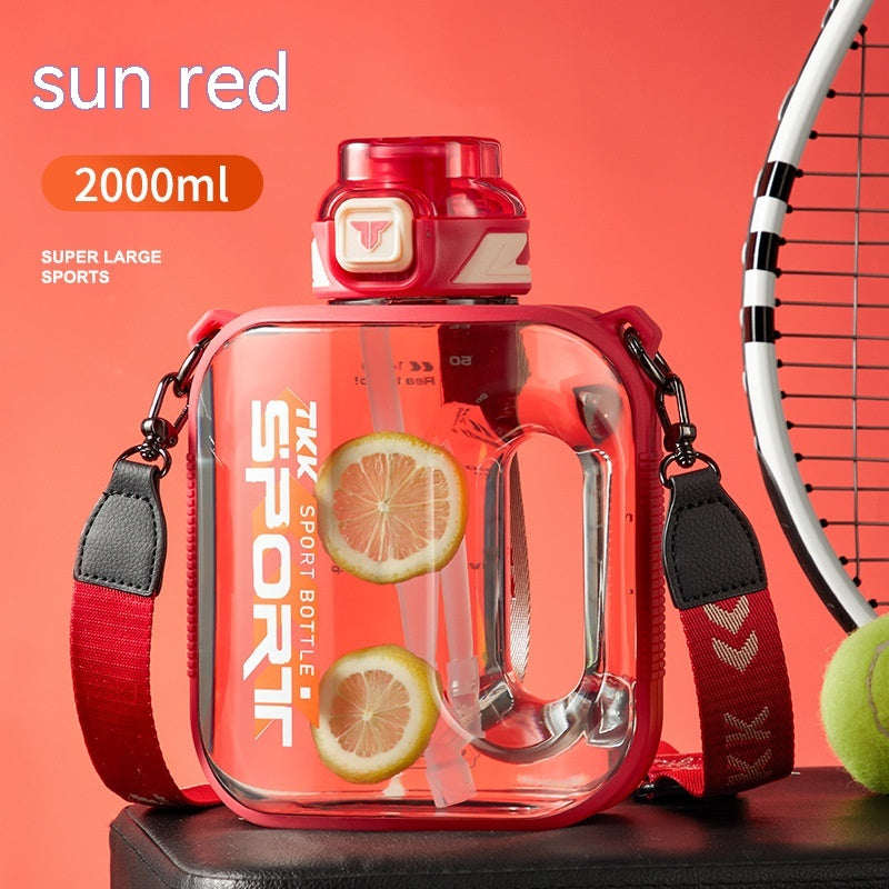 Sports Large Water Bottle Large Capacity Outdoor Portable Barrels High Temperature Resistant