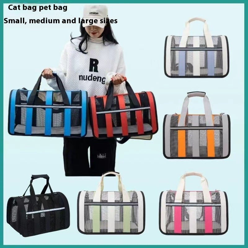 Bolsa portátil para gatos y mascotas con bandolera portátil para exteriores