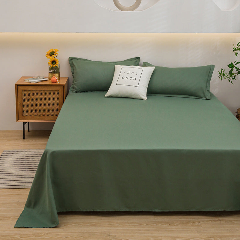 Pure Color Comfort Skin-friendly Cotton FabricAbsorption Breathable Sheets