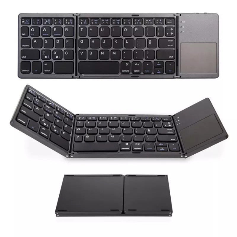 Mini clavier pliable, tablette, téléphone, ordinateur, sans fil, Bluetooth, bouton multifonction