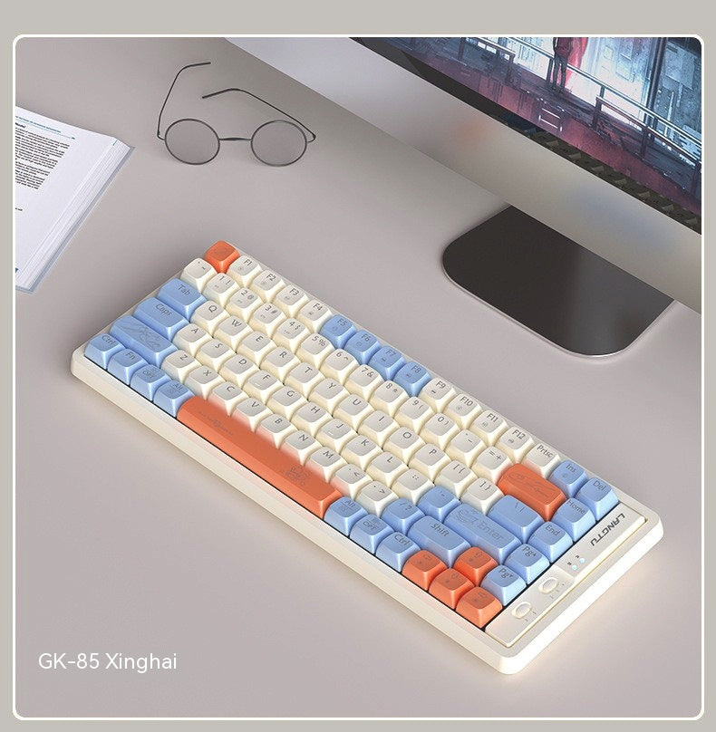 Langtu GK85 Wired USB Wireless 24g Bluetooth Keyboard