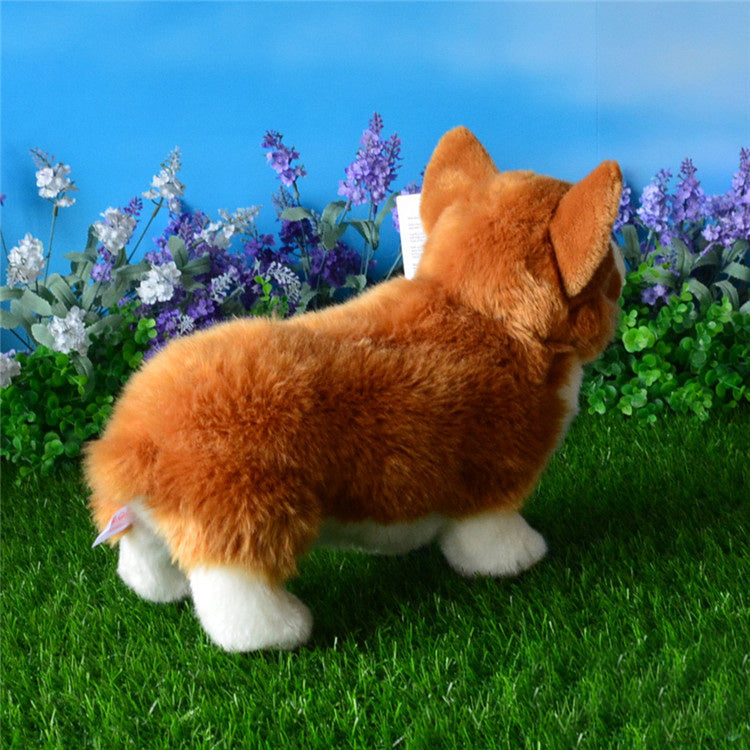 Corgi Acción Perro Peluche Juguete Lindo Corgi Simulación Animal