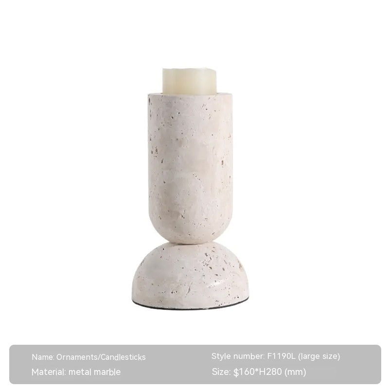 Fanxi Home Quiet Style Creative Marble Candlestick