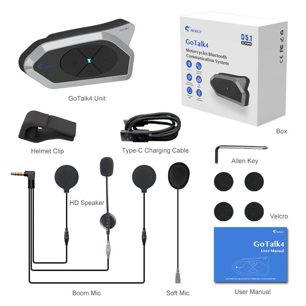 Fashion Simple Bluetooth Helmet Intercom