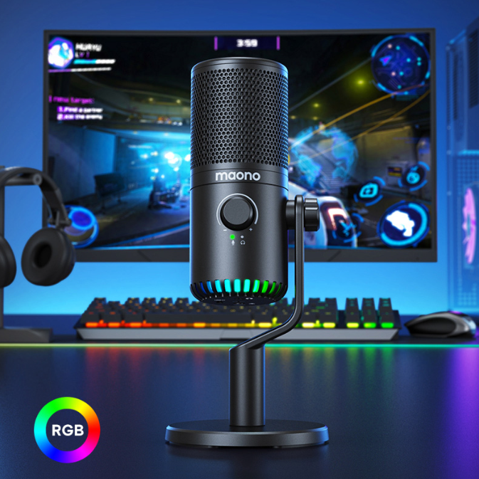 Jeux informatiques Microphone Esports Anchor Live Voice Suppression du bruit