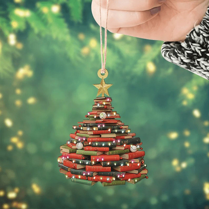 Pendentif créatif en acrylique pour décoration d'arbre de Noël