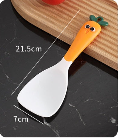 Ensemble d'ustensiles de cuisine Carrot avec crochet de rangement