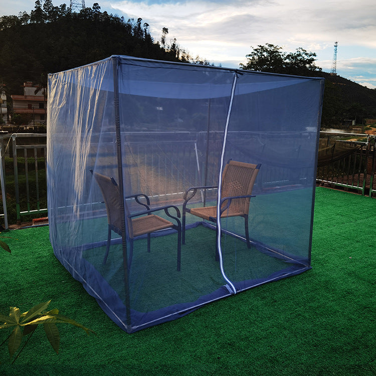 Gazebo de moustiquaire à cadre en acier inoxydable de jardin