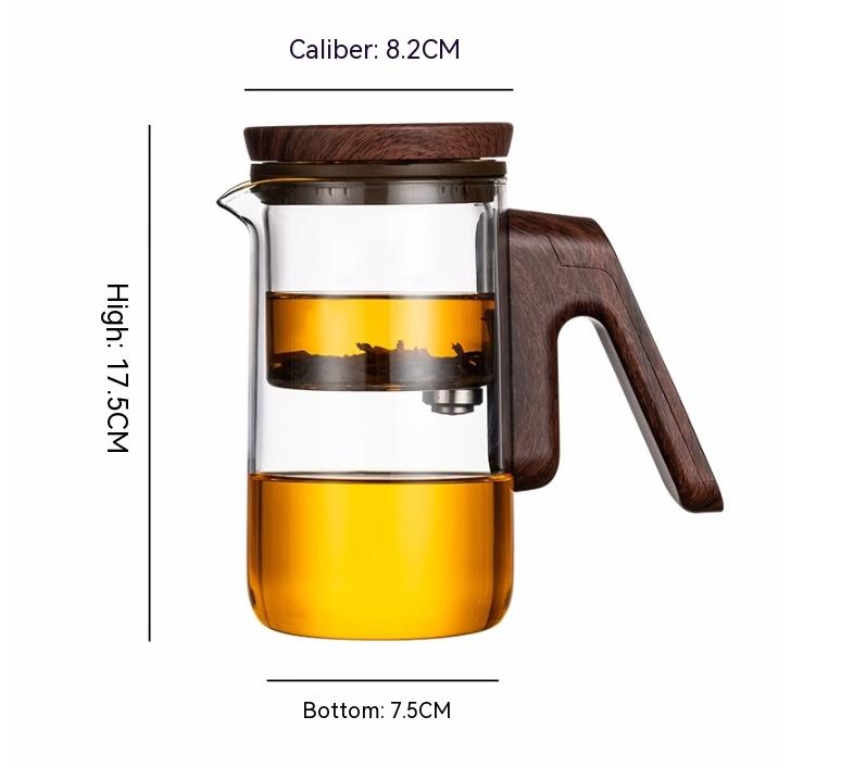 Top Pot Magnetic Suction Intelligent Timing Teapot Full Glass Liner Automatic Filter Elegant Cup