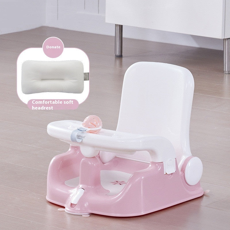 Silla de baño para bebé, silla de juguete para bebé, soporte para sentarse y tumbarse