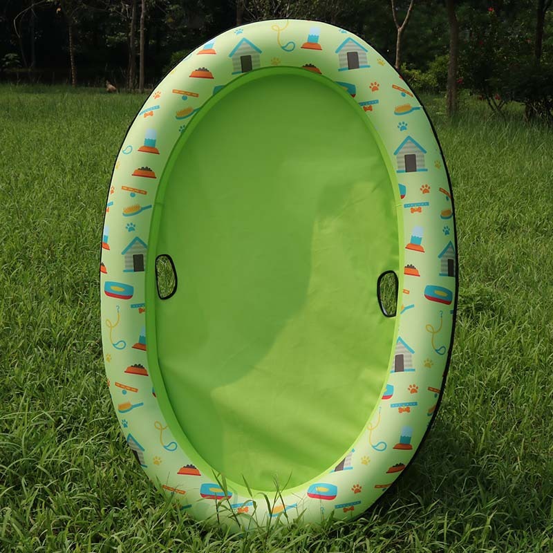 Piscina para perros, hamaca inflable, piscina para mascotas, cama flotante, anillo de natación para primavera y verano